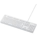 ELECOM Elecom проводной клавиатура / men b Len тип / полный размер / белый TK-FCM104WH