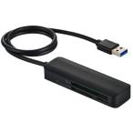 ELECOM Elecom память Lilly da/USB-A коннектор /USB 5Gbps/UHS-I/SD+microSD/ CompactFlash / кабель длина 50cm/ черный 