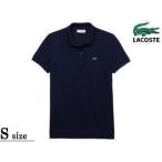 ラコステ LACOSTE  【レディース】 コットン100% ピケ ポロシャツ 半袖 PF7839M 【Sサイズ】 【ネイビーブルー】