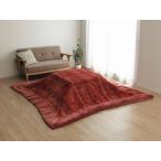 IKEHIKO イケヒコ メーカー直送代引不可  こたつ布団 正方形 ソファー 洗える シンプル チェック柄 レッド 約240×240cm 5557909