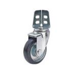 YUEI CASTER ユーエイ アングルキャスター自在車　　１００径ゴム車輪／SA-100W