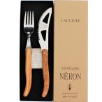 ショッピングピザ LAGUIOLE ライヨール ライヨール オリーブハンドル ピザナイフ フォーク