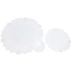 　 レースペーパー　白　丸型（５０枚入）４．０吋（１００mm）