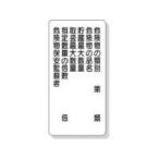 UNIT ユニット 危険物標識 危険物の類別 600×300 319-09