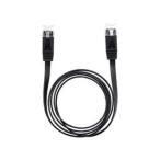 LAN кабель Flat CAT6 1m чёрный AS-CAPC001