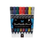 Pentel/ぺんてる 【デュアルメタリックブラッシュ】8色セット GFH-D8ST