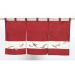 　 半間のれん　松葉ちらし　１１８−０２／えび茶