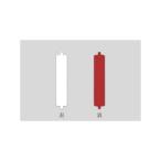 J.G.C./日本緑十字社 回転式名札掛用名札(スペア) 赤/白 回転ネーム2540(赤/白) 108×21mm スチール製 303102