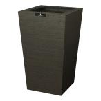 ショッピングダストbox TATSU-CRAFT 橋本達之助工芸 バスク ダストBOX スクエア L角 ブラック