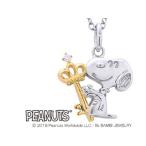 バンビジュエリー株式会社  【在庫限り】 SNOOPYスヌーピー■シルバー＆ダイヤペンダント【CROWN KEY＆スヌーピー】KNIA0002