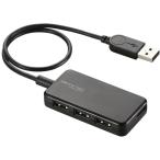 ELECOM エレコム USBHUB2.0/バスパワー/タブレット向け/スイングコネクタ/4ポート/ブラック U2HS-A402BBK