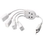 ELECOM Elecom AC адаптер для источник питания удлинитель /2P/4 выход / белый T-ADR4WH