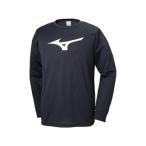 ミズノ mizuno  Tシャツ 長袖 ジュニア 120 (ブラック×ホワイト) 32MA9145-09