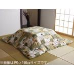 IKEHIKO イケヒコ  こたつ布団 正方形 掛け単品  はなね  グリーン 約190×190cm 5994209