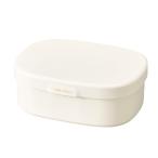 たつみや お弁当箱 さっと洗えるお弁当箱 M 1段 600ml ホワイト