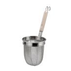 　 木柄うどんてぼ押え付L-218スポット溶接付