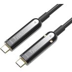 スペクトル DP Alt Mode対応、映像音声転送/USB Type-C光ハイブリッド延長ケーブル 15m SSD06-15