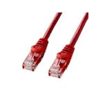 サンワサプライ カテゴリ6UTP LANケーブル 1m レッド (バルク) LA-Y6-01R