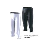 OTAFUKU GLOVE おたふく手袋 JW-631 BODY-TOUGHNESS 冷感　パワテコ 7分丈パンツ(ブラック)【LL】