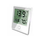 OHM/オーム電機  オーム電機 TEM-210-W 時計付温湿度計 ホワイト