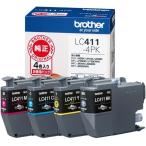 brother ブラザー 純正インクカートリッジ 4色パック LC411-4PK