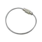 MIZUMOTO 水本機械製作所 キーワイヤーホルダー ワイヤー径1mm全長150mm クリアー (1個入り) B-2956