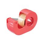 NICHIBAN/ニチバン セロテープ 小巻カッター付 まっすぐ切れるタイプ レッド CT-18DCR