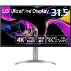 LG Electronics Japan 4K対応 31.5型ワイド液晶ディスプレイ(IPS/TypeC(PD90W)/高さ調整/ピボット/3年保証) 32UQ850V-W