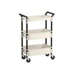 TRUSCO トラスコ中山 【代引不可】ツールワゴンロイヤル586×320×833深2浅1 ホワイト TWR-4-W