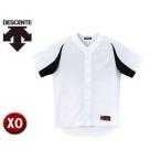 デサント DESCENTE  DB43M-SWBK ユニフォームシャツ カラーコンビネーション 【XO】 （Sホワイト×ブラック）
