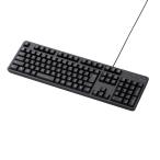 有線キーボード / メンブレン式 / エレコム TK-FCM104BK フルサイズ / ブラック
