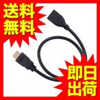 HDMI延長ケーブル 0. 5m HDMIver1.4 金メッキ端子 High Speed HDMI Cable ブラック ハイスピード 4K 3D