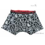 ショッピングクロムハーツ 《新品》CHROMEHEARTS クロムハーツ ショート ボクサー パンツ ミックスド モチーフ 黒 白 赤ロゴ XLサイズ メンズ
