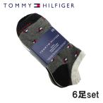 トミー ヒルフィガー TOMMY HILFIGER  ウィメンズ アンクレットソックス 6P ラッピング可能【即日発送】【BLACK ASSORT】 TVW211FN09001  /goods