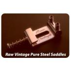 Raw Vintage Pure Steel Saddle RVS-108 (10.8mm / 0.425 inch Pitch　Japanese＆foreign)6pSet