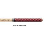 LERNI GT-CHE/N RED/BLK RED/BLACK(チェッカー柄）グリップテープ 2pr.1組