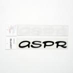 ASPR　ロゴ入り黒・白、各1枚入りステッカーセット　STKRS：BK×WH ASPR Stickers