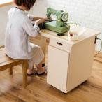 ポイント最大27倍 送料無料！ ワーキングデスクＹＨＷ　片バタ （机　ワーク　９０　木製　コンセント　作業台　完成品　ミシン台　日本製　）　【直送】