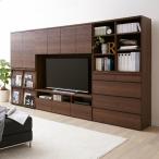 ユニット壁面ラックＦ　Ｖ（テレビ台１５０ｃｍ） ナチュラル ブラウン 茶 壁面収納 多サイズ 選べる 組み【直送】