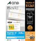 エーワン 名刺 マルチカード 厚口 100枚分 51261