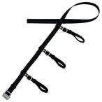 藤井電工 柱上作業用安全帯 補助用ベルト 補助帯 吊りベルトセット ブラック 黒 Mサイズ T-565-BLK-M 日本製 安全帯 ツヨロン TSUYORON