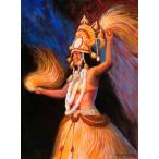  трава kane искусство принт Tahitian Dancer ( Таити нижний nsa-) by Herb Kane Гаваи ось re- гравюра на дереве интерьер картина 