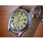 ショッピングイギリス 【NEW!】ミリタリーウォッチ イギリス軍 MWC 時計 腕時計 Dirty Dozen W.W.W英国陸軍 1940-50s 自動巻き 3針 クリームダイアル