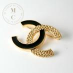 ショッピングコサージュ シャネル CHANEL ブローチ コサージュ ゴールド ブラック ココマーク