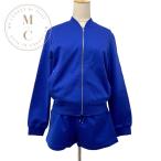 エルメス HERMES セットアップ コットン ブルー シルバー ジャケット パンツ