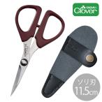 クロバー カットワーク はさみ 11.5cm ■ Clover ソリ刃 115 サック付き キルティング 刺しゅう スラッシュキルト ぬいぐるみ ハサミ ■ sale5 jan
