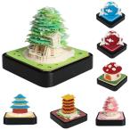 2024 卓上カレンダー ライト付き DIY 地球カレンダー 3D メモパッド、学校年度カレンダー、教師用、デスク装飾美的カレンダーギフトデスク装飾 (C)