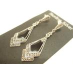  Yokohama новейший серебряный 925SILVER серебряный! очарование. серьги оникс способ левый и правый в комплекте мужской женский стоимость доставки 220 иен серьги 18a