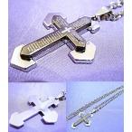  Yokohama новейший очарование. Британия знак Cross подвеска * чёрный / серебряный двухцветный 50 см цепь имеется мужской женский ... исключая . бесплатная доставка колье 51