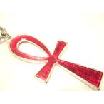  Yokohama новейший подвеска средний . Cross! очарование. Anne k красный двусторонний мужской женский Ankh... исключая .*50cm цепь имеется бесплатная доставка колье 62